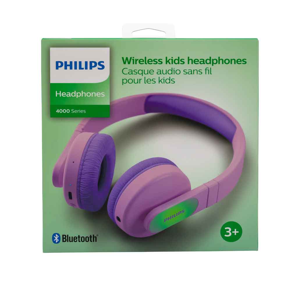 Philips TAK4206PK/00 Over Ear Bluetooth Kinder Kopfhörer kabellos, pink Philips TAK4206PK/00 Over Ear Bluetooth Kinder Kopfhörer kabellos, pink